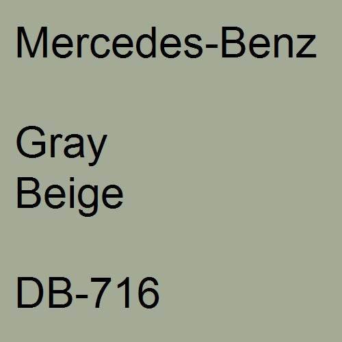 Mercedes-Benz, Gray Beige, DB-716.